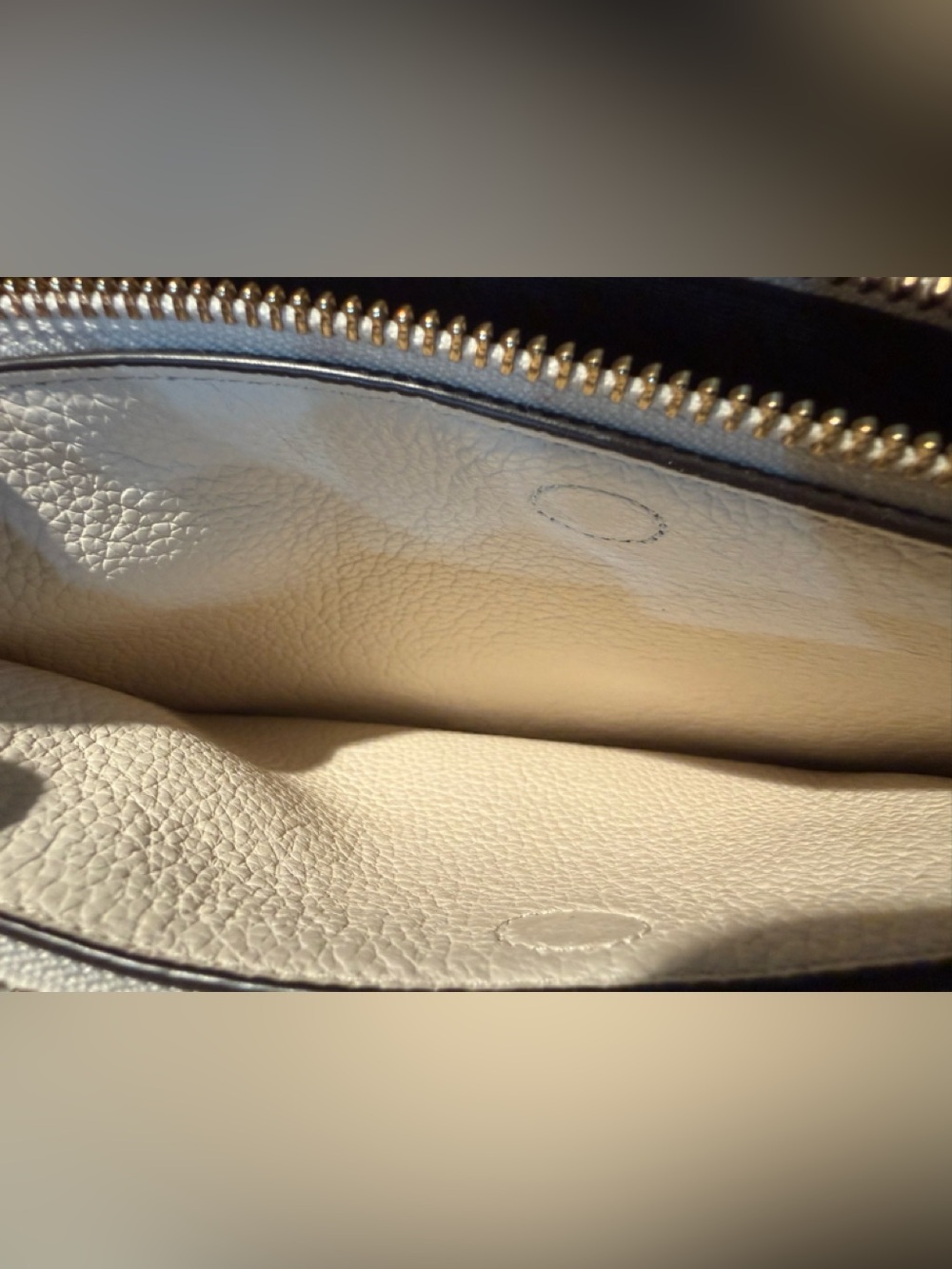 Coach Ivory Lyla Pebbled Leather Crossbody Bag with Gold Hardware - Picture 4 of 9